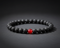 Feuer Armband – Lavastein & Achat