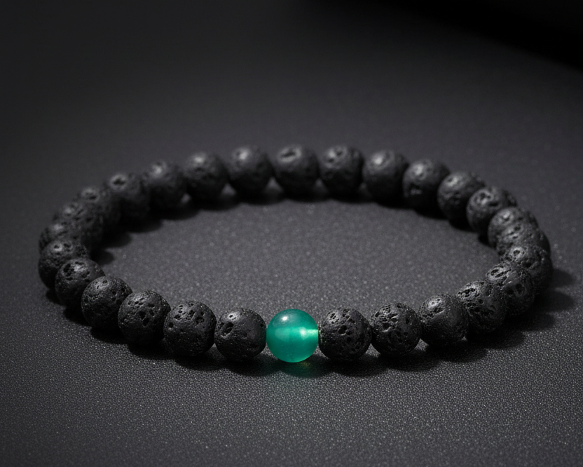 Erde Armband – Lavastein & Achat