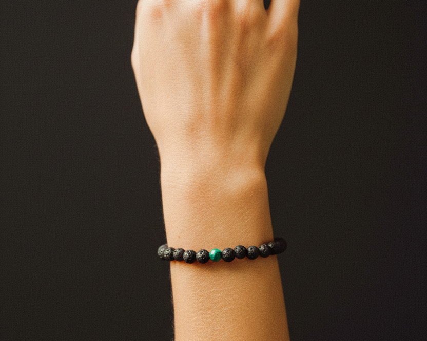 Erde Armband – Lavastein & Achat